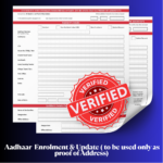 Aadhaar Enrolment Form